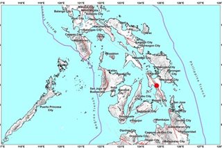 Ilang bahay sa Leyte nasira dahil sa lindol