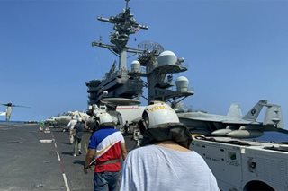 US Navy aircraft carrier muling dumayo sa Pilipinas