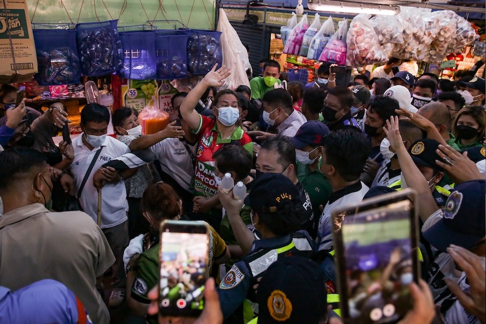 Davao City Mayor and vice presidential candidate, Sara Duterte during a campaign rally at the Pasig Mega Market on March 26, 2022. George Calvelo, ABS-CBN News