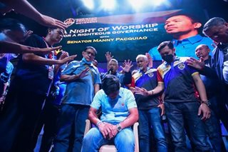 Pacquiao joins night of worship