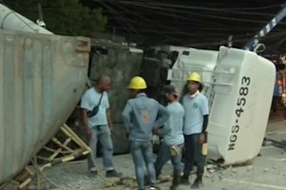 1 patay, 4 sugatan sa pagtagilid ng truck sa Antipolo