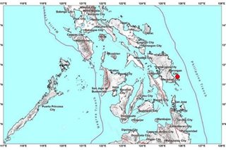 Bahagi ng Eastern Samar niyanig ng Magnitude 4.1 na lindol