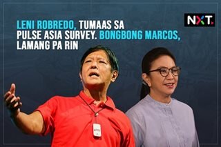 Lamang ni Marcos kay Robredo sa survey, nabawasan 