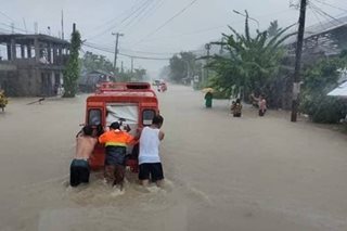 Heavy rains in southern portion of Samar Island