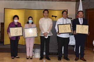 Envoy hails 4 individuals for contribution to PH-Japan ties