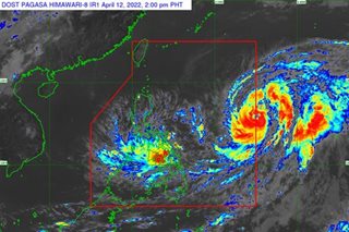 Agaton lingers over Samar-Leyte, signal 1 up in some areas