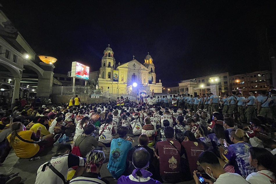 The replica of the Black Nazarene returned to Quiapo Church after traveling less than 100 meters on Good Friday, April 15, 2022. Anna Cerezo, ABS-CBN News/File
