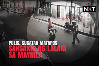 Pulis, sugatan matapos saksakin ng lalaki sa Maynila 