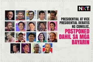 Debates ng Comelec, postponed dahil sa mga bayarin