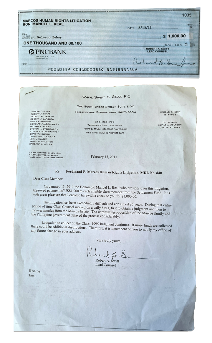 Nolasco Buhay received a $1000 compensation as part of Swift’s class action case. Photo courtesy of Nolasco Buhay.