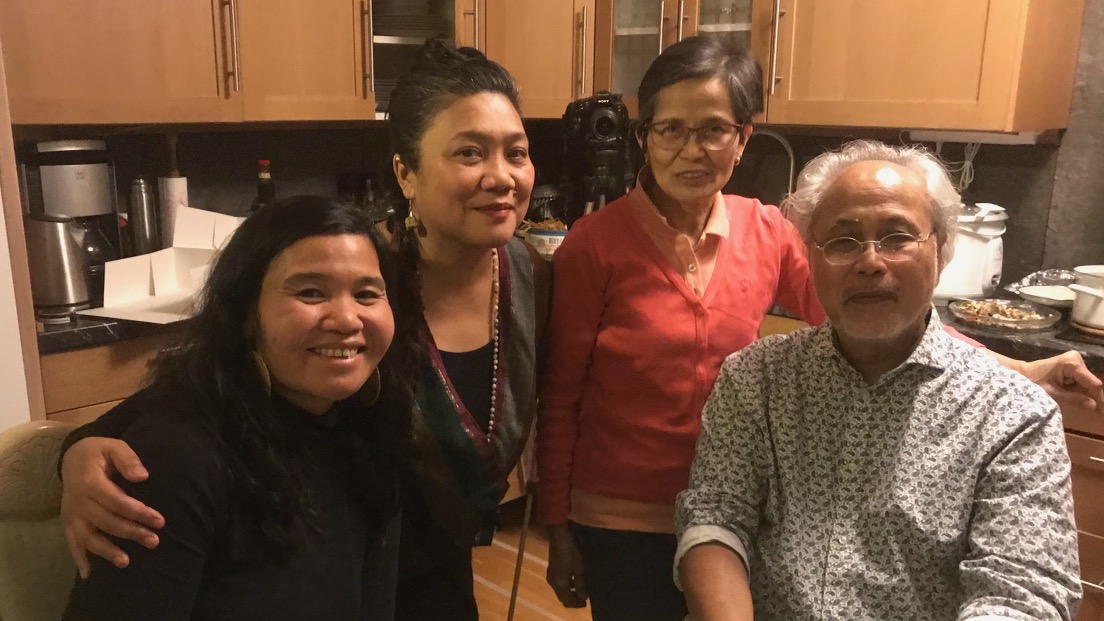 Wanna Ver with Michelle Söderman, Adela Buhay and Nolasco Buhay in Sweden. Photo courtesy of Wanna Ver.