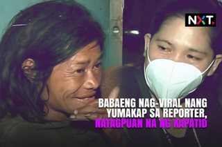 Babaeng yumakap sa reporter, natagpuan na ng kapatid 