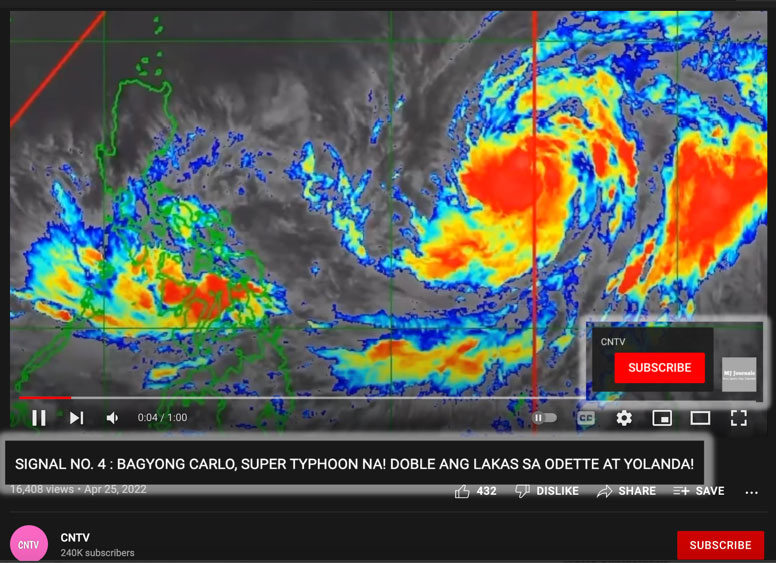 FACT CHECK: Di totoong may nagbabanta nang super typhoon Caloy ngayong linggo
