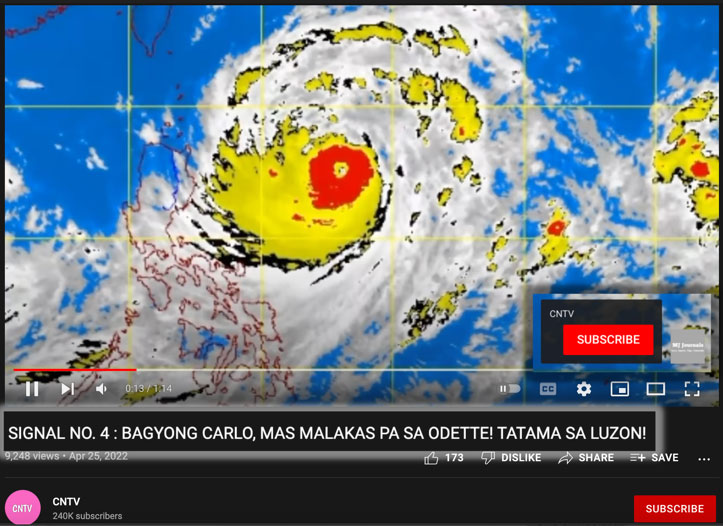 FACT CHECK: Di totoong may nagbabanta nang super typhoon Caloy ngayong linggo