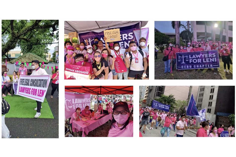 Lawyers for Leni volunteers. Screencap/L4L
