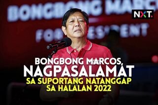 Bongbong Marcos, nagpasalamat sa suportang natanggap 