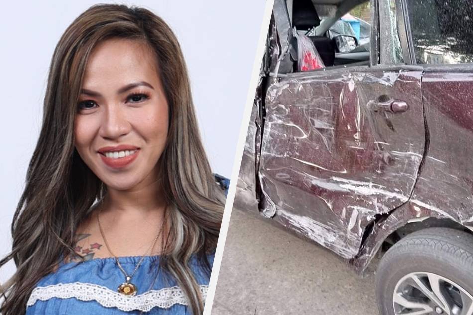 Former ‘PBB’ housemate Madam Inutz was unharmed in a road crash on Tuesday. Facebook: Madam Inutz / ABS-CBN