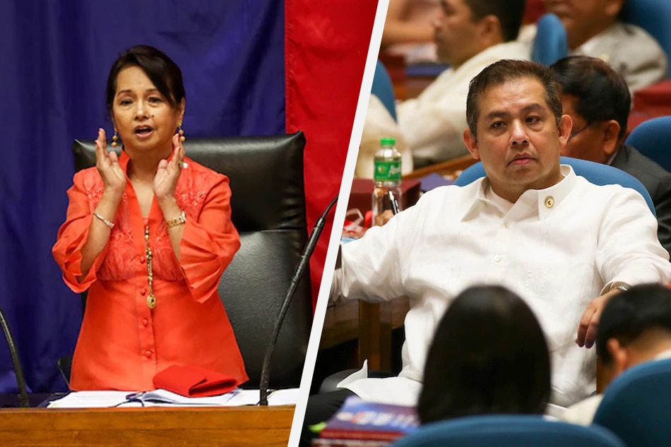 Pampanga Rep. and former President Gloria Macapagal Arroyo (left) and House Speaker Martin Romualdez. ABS-CBN News/file