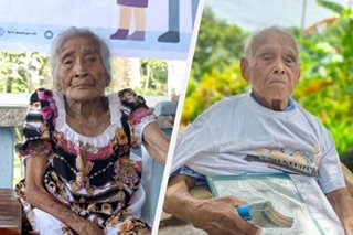 4 na centenarian, nakatanggap ng tig-P100,000