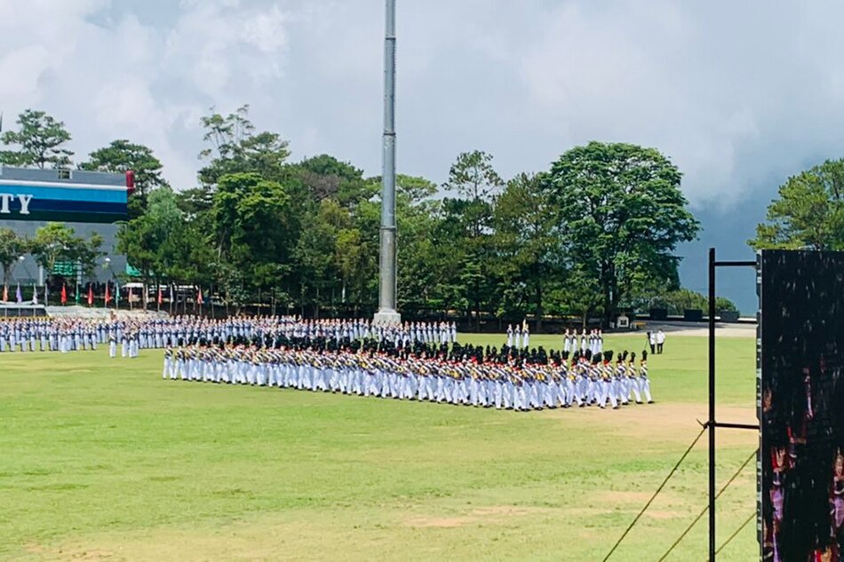 Ang 214 kadete ng Philippine Military Academy Bagsik Diwa Class of 2022. Idinaos ang kanilang in-person graduation ceremony, Mayo 15, 2022. Bianca Dava, ABS-CBN News