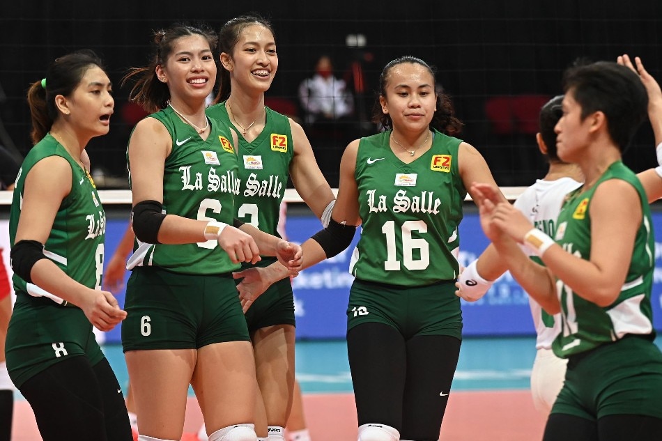 The De La Salle Lady Spikers looks for their second straight win against UP. UAAP Media