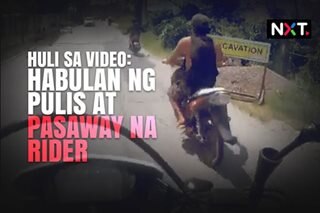 Huli sa video: Habulan ng pulis at pasaway na rider 