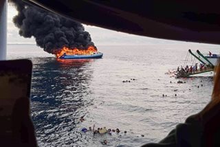 Fire hits ferry in Real, Quezon