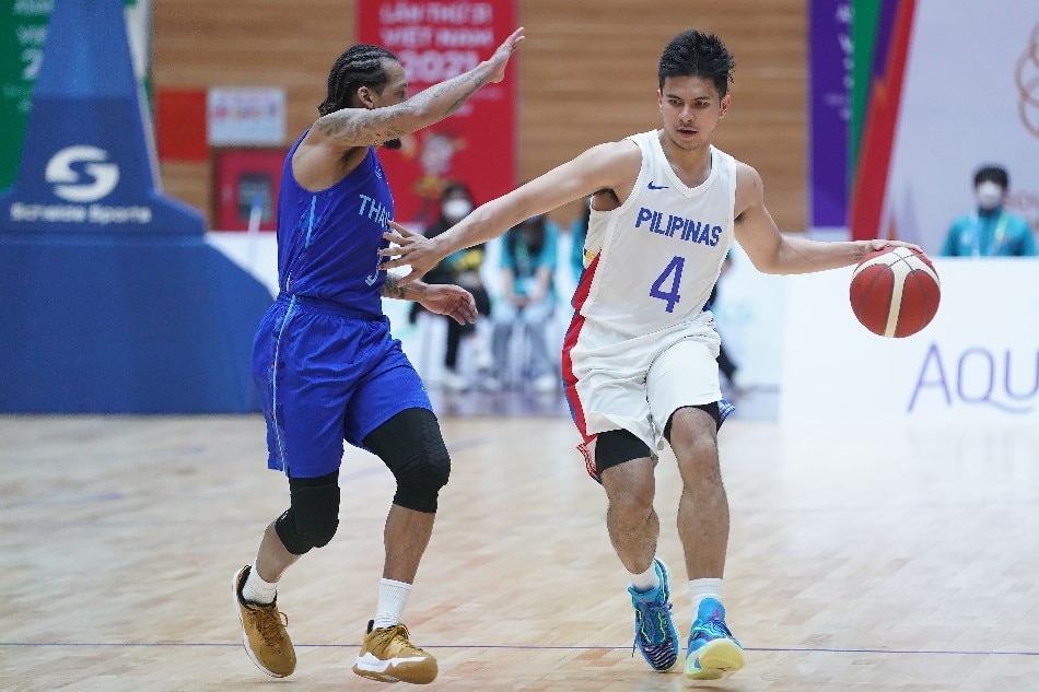 Kiefer Ravena in action for Gilas Pilipinas in the 31st SEA Games in Hanoi, Vietnam. PSC/POC Pool Photo