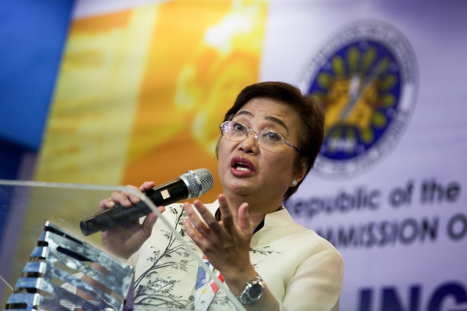 Comelec Commissioner Rowena Guanzon answers questions during the press briefing during the first day of the filing of Certificates of Candidacy in Intramuros, Manila on Thursday, October 11, 2018. Jonathan Cellona, ABS-CBN News