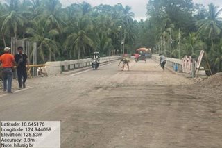 Hilusig Bridge sa Leyte bukas na ulit sa mga motorista