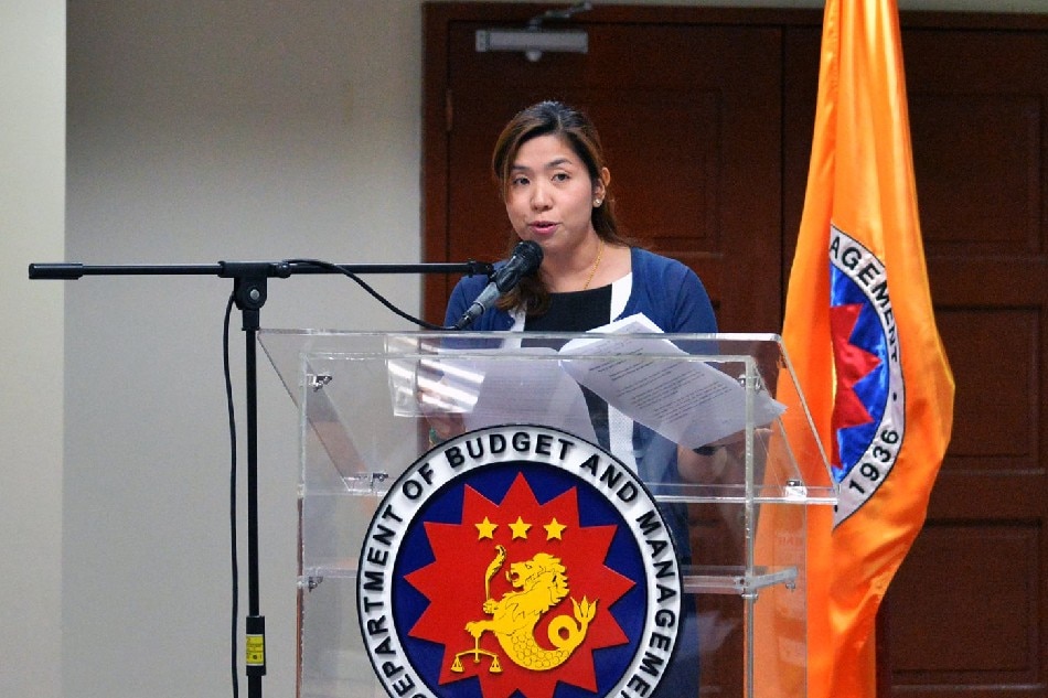 DBM Assistant Secretary Amenah F. Pangandaman delivers a message at the DBM Central Office in 2018. Photo: DBM's Facebook Page