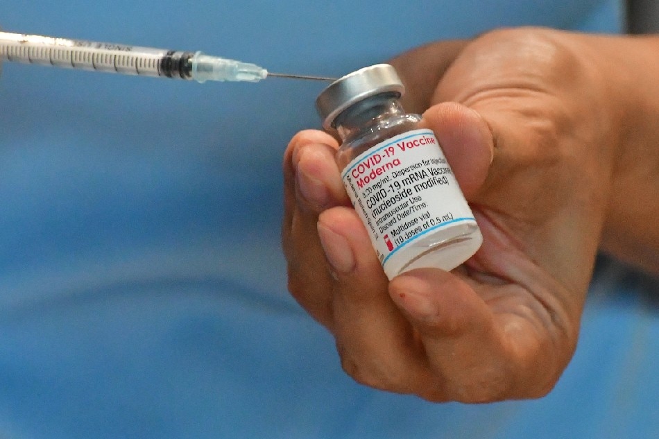 The San Juan City local government rolls out the first doses of Moderna COVID-19 vaccines for inoculation on June 30, 2021at the Filoil Flying V Center. Mark Demayo, ABS-CBN News