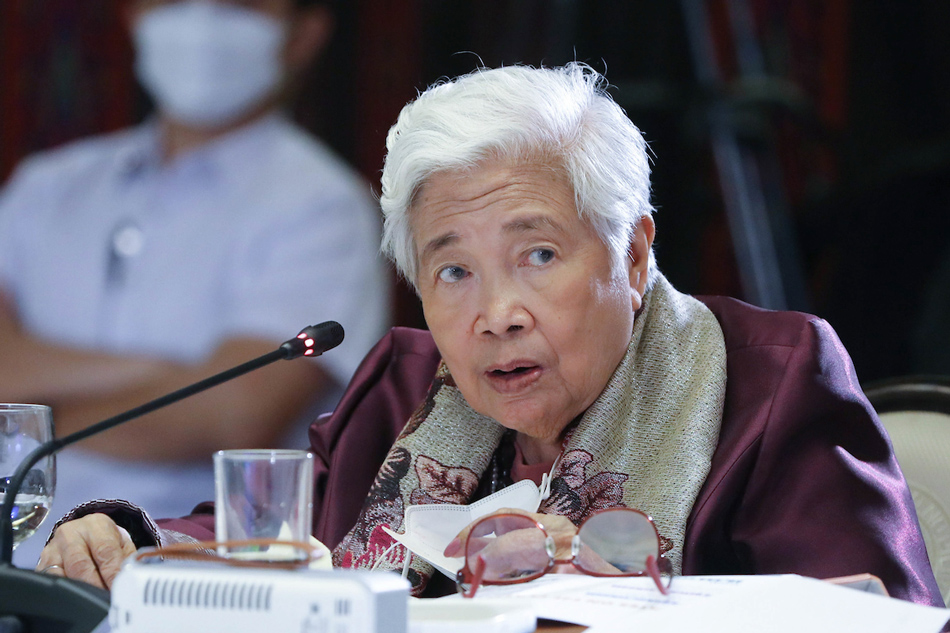 Education Secretary Leonor Briones attends a meeting with key government officials presided over by President Rodrigo Duterte at the Malacañan Palace on May 2, 2022. Alfred Frias, Presidential Photo/file 