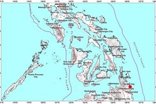 Bayan sa Surigao del Sur niyanig ng M4.8 lindol