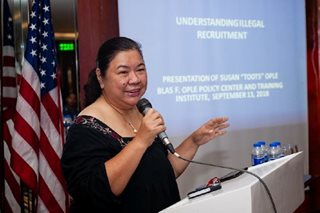 Toots Ople to meet with POEA transition team
