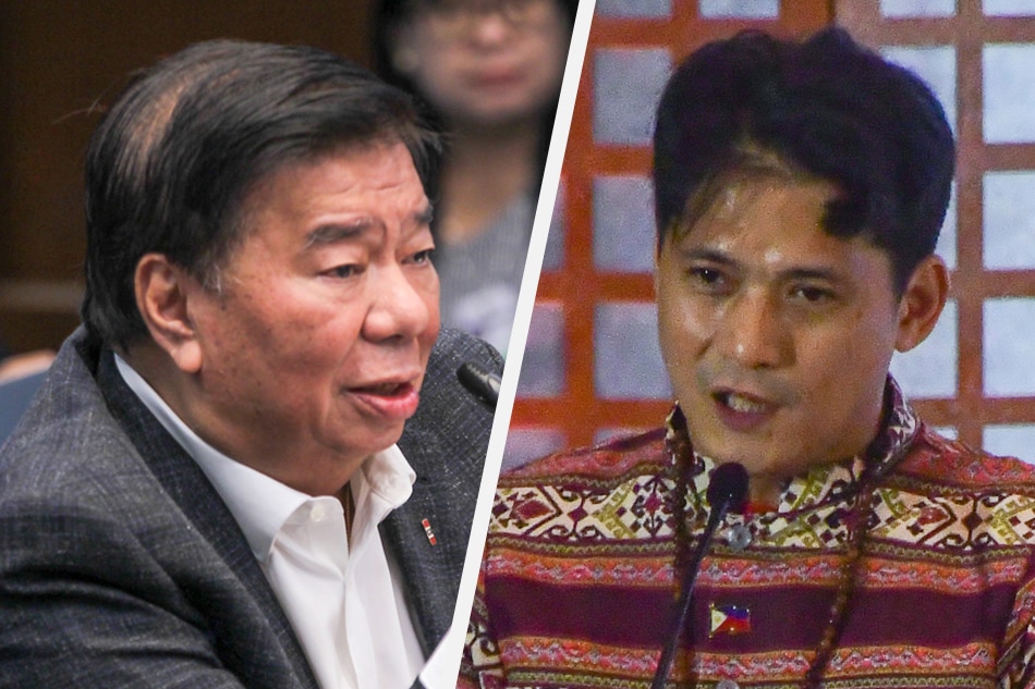 Photo composite of outgoing Senate Minority Leader Franklin Drilon and Senatorial-elect Robin Padilla. Jonathan Cellona/Mark Demayo, ABS-CBN News