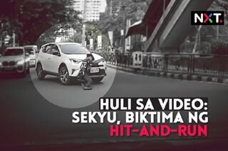 Huli sa video: Sekyu, biktima ng hit-and-run