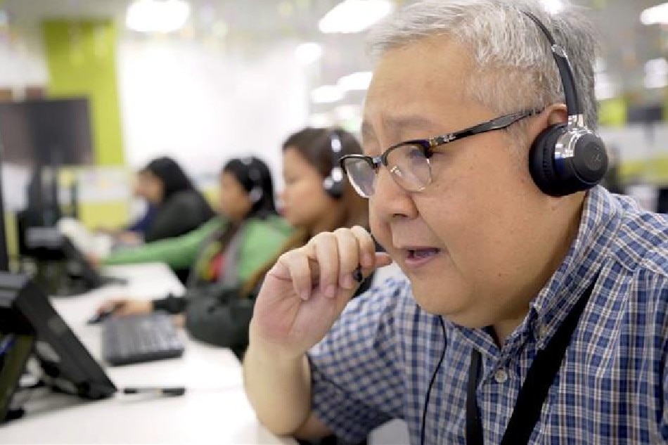 A senior BPO worker in the Philippines. Photo: IT and Business Process Association of the Philippines/Handout