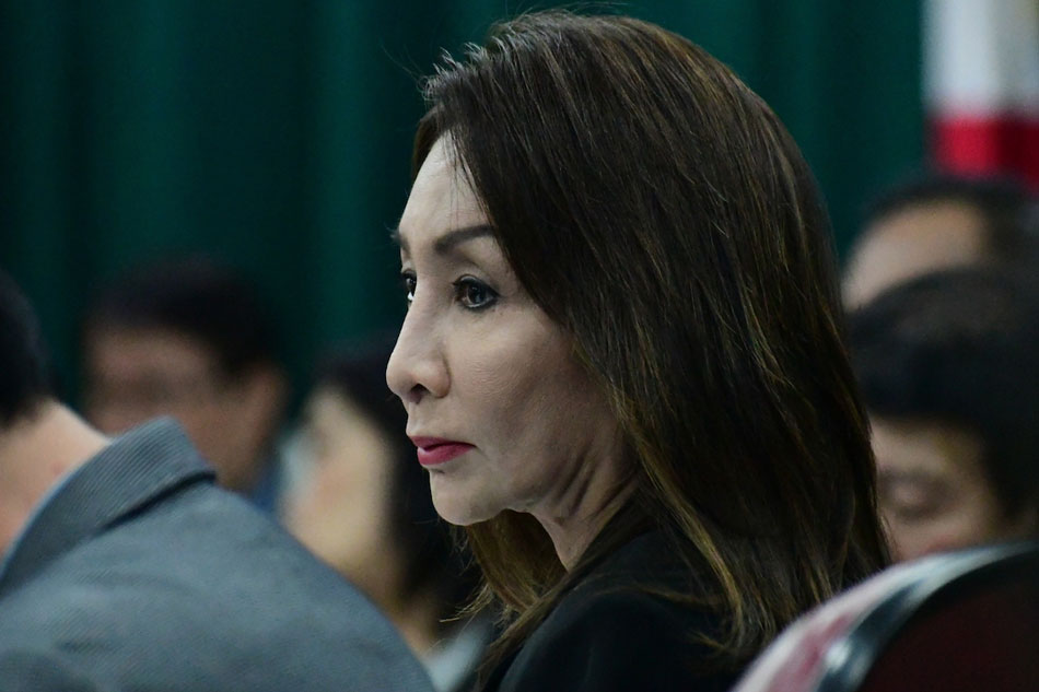 Cebu Governor Gwendolyn Garcia attends a House hearing, Feb. 27, 2018. Mark Demayo, ABS-CBN News/File