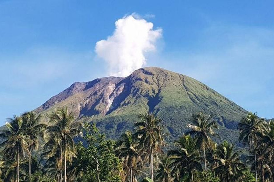 View of Mt. Bulusan on June 6, 2022 from Juban, Sorsogon affected by the phreatic eruption. Photo courtesy of 9th Infantry Division Public Affairs Office/File