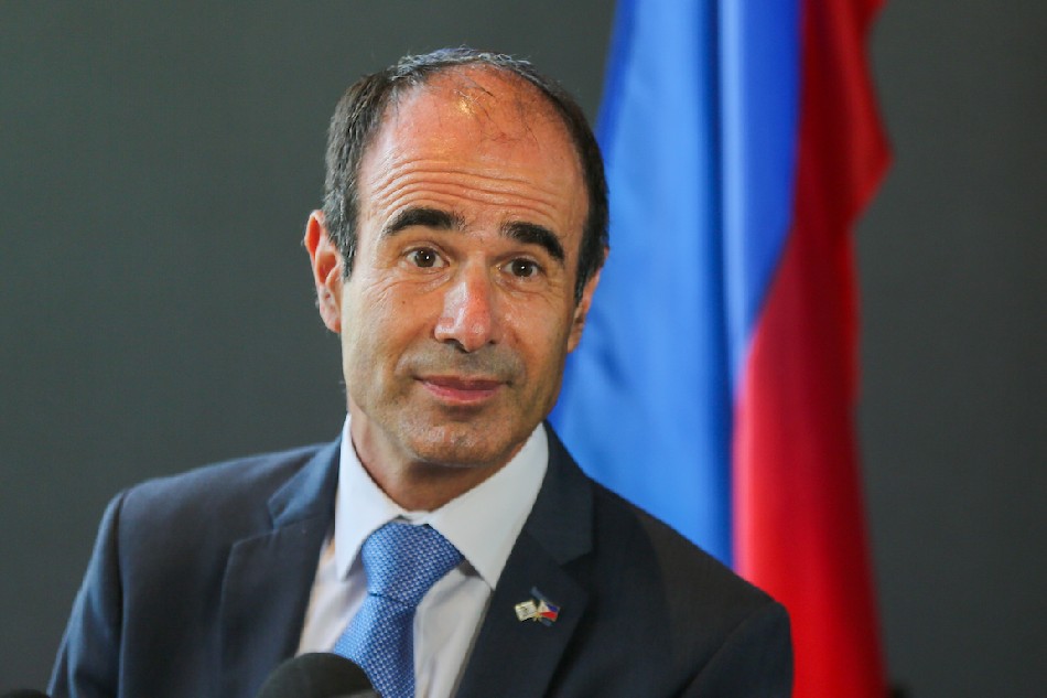 Israeli Ambassador to the Philippines Ilan Fluss speaks at a briefing at President-elect Ferdinand ‘Bongbong’ Marcos, Jr. campaign headquarters in Mandaluyong City on June 13, 2022. Jonathan Cellona, ABS-CBN News