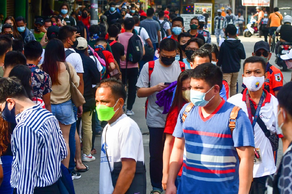 Commuters queue at the Monumento station of the EDSA Bus Carousel in Caloocan City on June 13, 2022. Mark Demayo, ABS-CBN News