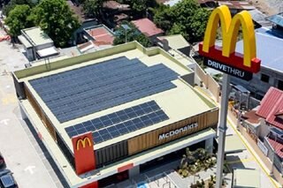 McDonald's PH says 2 more stores now solar-powered
