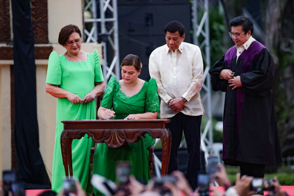 In Photos Sara Duterte Inaugurated As 15th Vp Abs Cbn News 7818