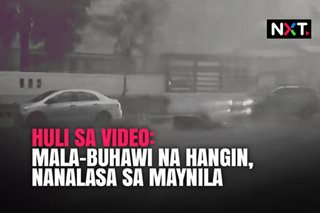 Mala-buhawing hangin, nanalasa sa Maynila