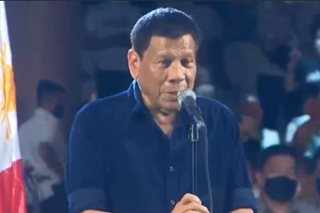 Duterte sings, makes shortest speech in final ’thank you’ to supporters