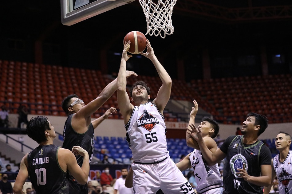 Yousef Taha and the Blackwater Bossing say they are not satisfied with their strong start to the 2022 PBA Philippine Cup. PBA Images.