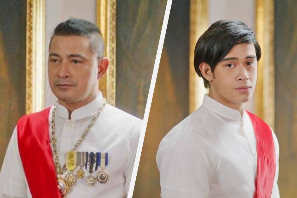 Cesar Montano and Diego Loyzaga in 'Maid in Malacanang.' 
