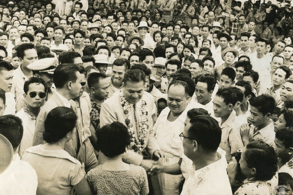 FILE. Champion of the Masses – President Ramon Magsaysay was warmly received by the crowd during one of his Presidential visits. Photo courtesy of the National Library of the Philippines.