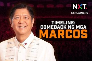 TIMELINE: Pagbabalik ng mga Marcos sa Malacañang